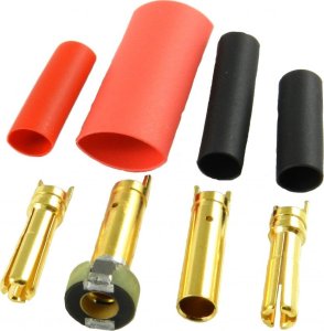 Konektory beziskrowe typu banan 4,0 mm (75 A) - 2 pary - Jeti Model 1