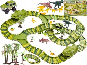 Duży Tor Samochodowy, Wyścigowy - Park Dinozaurów 270 El. ( 240 + 30 ) Przecena 1 1