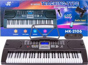 MeiKe Keyboard Organy 61 Klawiszy Zasilacz Mikrofon MK-2106 6 2