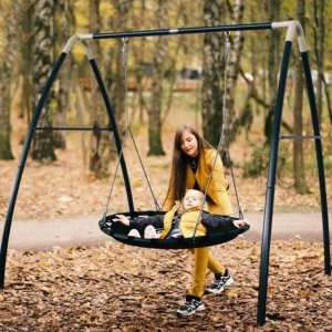 Axi Bocianie Gniazdo Huśtawka z Metalowym Stelażem dla Dzieci 2