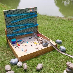 MASTERKIDZ Zestaw XXL STEM WALL 2w1 Tablica Kreatywna z Piaskownicą 3