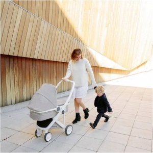 Greentom wózek carrycot (v.2.1) white-grey 2