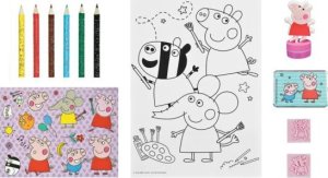 Zestaw kreatywny, kolorowanki, naklejki i stempel 2