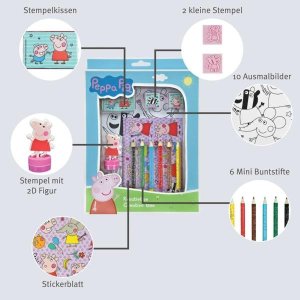 Zestaw kreatywny, kolorowanki, naklejki i stempel 3