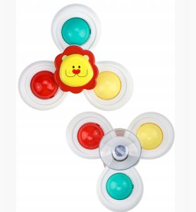 LUXMA przyssawki sensoryczne grzechotka spinner dla niemowląt 168JT-5 4