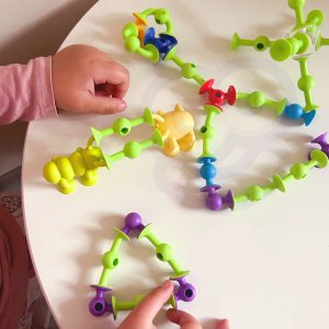 WOOPIE Klocki Konstrukcyjne z Przyssawkami - Zwariowane Zwierzaki 2