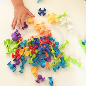 WOOPIE Klocki Konstrukcyjne z Przyssawkami - Zwariowane Zwierzaki 5