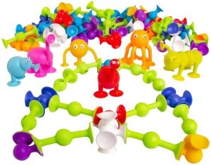 WOOPIE Klocki Konstrukcyjne z Przyssawkami - Zwariowane Zwierzaki 10