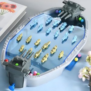 Woopie WOOPIE Gra Zręcznościowa "Bitwa Morska" Statki 3D Wyrzutnia Kulek 3