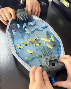 Woopie WOOPIE Gra Zręcznościowa "Bitwa Morska" Statki 3D Wyrzutnia Kulek 4