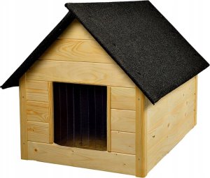BUDA DLA PSA KOTA OCIEPLANA DWUSPADOWA XL WOODOK LEGOWISKO KOLOR bezbarwny 1