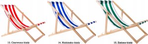 SIEDZISKO na LEŻAK OGRODOWY DREWNIANY plażowy 5