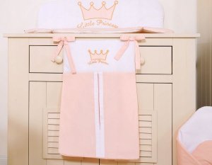 Przybornik- Torba na pampersy- Little Prince/Princess białe 5