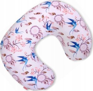 Poduszka rogal do karmienia fasolka rozbieralna- jaskółki niebieskie 3