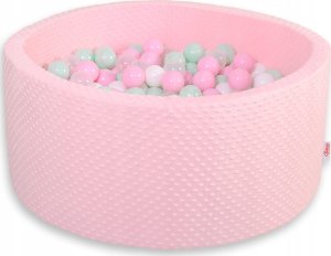Suchy basen minky H-40 cm z piłkami 200szt.- różowy 1