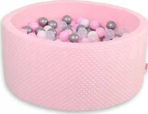 Suchy basen minky H-40 cm z piłkami 200szt.- różowy 6