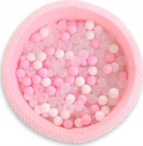Suchy basen minky H-40 cm z piłkami 200szt.- różowy 8