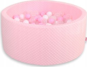 Suchy basen minky H-40 cm z piłkami 200szt.- różowy 9