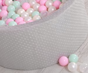Suchy basen minky H-40 cm z piłkami 200szt.- jasnoszary 12