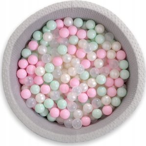 Suchy basen minky H-40 cm z piłkami 200szt.- jasnoszary 13