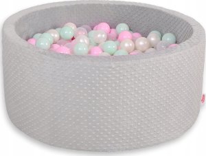Suchy basen minky H-40 cm z piłkami 200szt.- jasnoszary 14