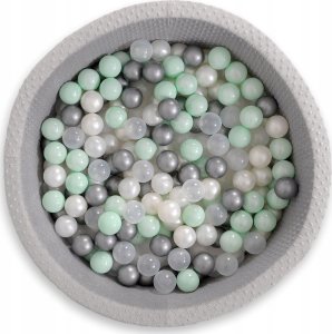 Suchy basen minky H-40 cm z piłkami 200szt.- jasnoszary 4