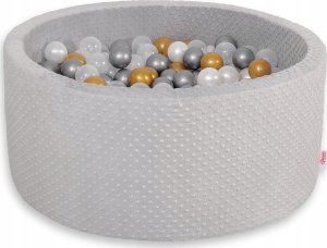 Suchy basen minky H-40 cm z piłkami 200szt.- jasnoszary 6