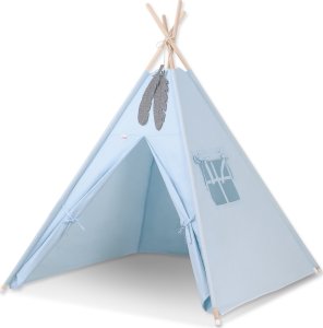 Namiot Tipi dla dzieci + zawieszki pióra - niebieski 1