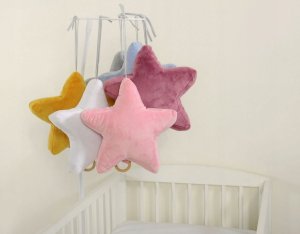 Pozytywka gwiazdka dla niemowląt minky - niebieska 6