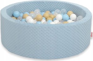 Suchy basen minky H-30 cm z piłkami 200szt.- misty blue 1