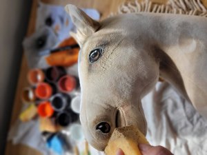 Hobby Horse Mały koń na kiju Premium - cremello A4 2