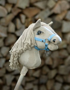 Hobby Horse Mały koń na kiju Premium - cremello A4 5