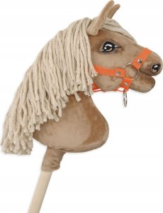 Kantar dla konia Hobby Horse A4 zapinany mały - pomarańczowy 1