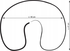 Poduszka rogal do karmienia fasolka rozbieralna - Róże sepia 3