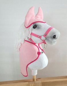 Zestaw dla Hobby Horse A3: derka + nauszniki - jasny różowy 1