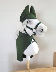 Zestaw dla Hobby Horse A3: derka + nauszniki - butelkowa zieleń 1