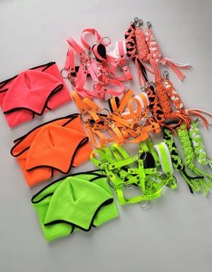 Zestaw do Hobby Horse: kantar A3 + uwiąz ze sznurka - neon-green 3