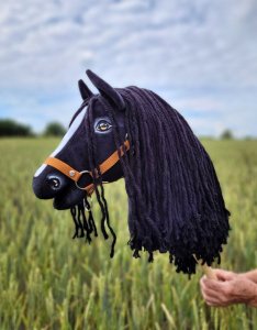 Tootiny Hobby Horse Duży koń na kiju Premium - fryz koń fryzyjski II A3 8