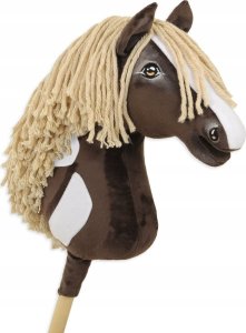 Hobby Horse Duży koń na kiju Premium - western IV ciemnogniady z jasną grzywą A3 1