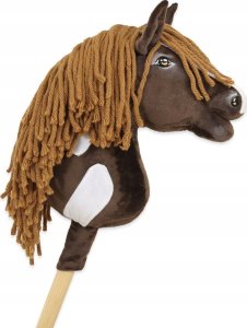 Hobby Horse Mały koń na kiju Premium - western ciemnogniady z ciemną grzywą A4 1