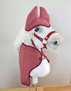Zestaw dla Hobby Horse A4: derka + nauszniki - jagodowy 1
