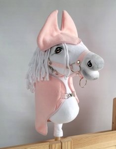 Zestaw dla Hobby Horse A4: derka + nauszniki - pudrowy róż 1