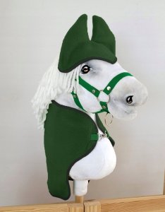 Zestaw dla Hobby Horse A3: derka + nauszniki - zielony 1