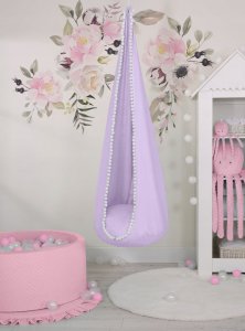 Huśtawka My Sweet Baby Wisząca huśtawka hamak kokon fioletowa 2