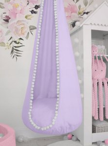 Huśtawka My Sweet Baby Wisząca huśtawka hamak kokon fioletowa 4