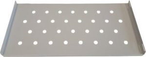 Półka stała RACK 19'' 1U 250mm, Netrack, szara 1