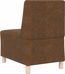 vidaXL Sofa Fotel Brązowy 55 cm Skóra syntetyczna zamszowa 6