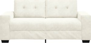 vidaXL Sofa dwuosobowa, kremowa, 140 cm, aksamit 4