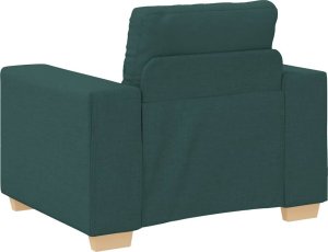 vidaXL Fotel, ciemnozielony, 59 cm, obity tkaniną 6