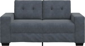 vidaXL Sofa dwuosobowa Ciemnoszara 120 cm Aksamit 4